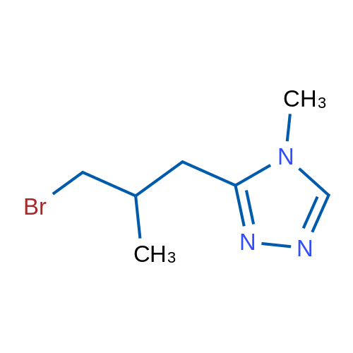 3-(3-Bromo-2-methylpropyl)-4-methyl-4H-1,2,4-triazole 1g
