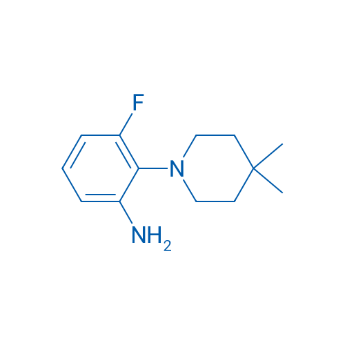 2-(4,4-Dimethyl-1-piperidinyl)-3-fluoroaniline 250mg