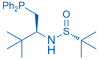(R)-N-((S)-1-(Diphenylphosphanyl)-3,3-dimethylbutan-2-yl)-2-methylpropane-2-sulfinamide 250mg