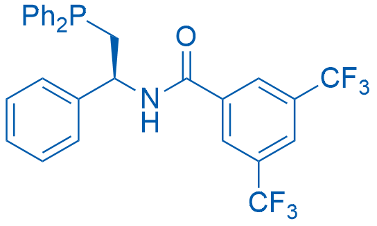 (S)-N-(2-(Diphenylphosphanyl)-1-phenylethyl)-3,5-bis(trifluoromethyl)benzamide 250mg