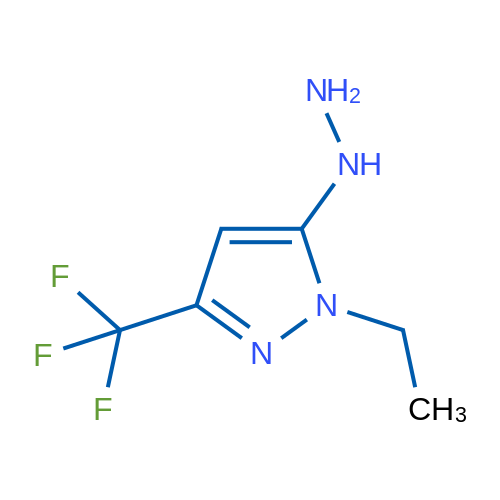 (2-Ethyl-5-trifluoromethyl-2h-pyrazol-3-yl)-hydrazine 1g