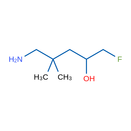5-Amino-1-fluoro-4,4-dimethylpentan-2-ol 1g