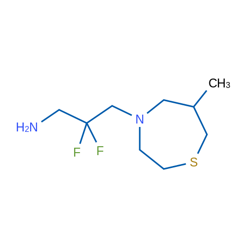 2,2-Difluoro-3-(6-methyl-1,4-thiazepan-4-yl)propan-1-amine 1g
