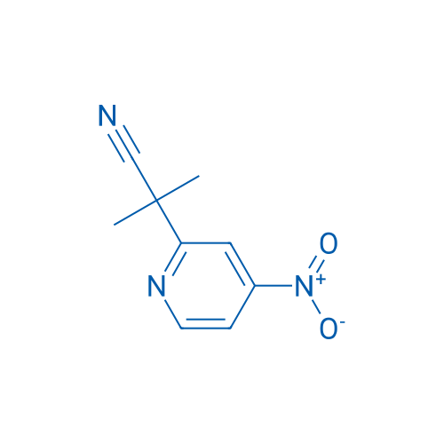 2-Methyl-2-(4-nitropyridin-2-yl)propanenitrile 1g