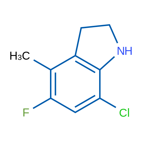 7-Chloro-5-fluoro-4-methyl-2,3-dihydro-1H-indole 1g