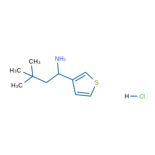 3,3-Dimethyl-1-(thiophen-3-yl)butan-1-amine hydrochloride 1g