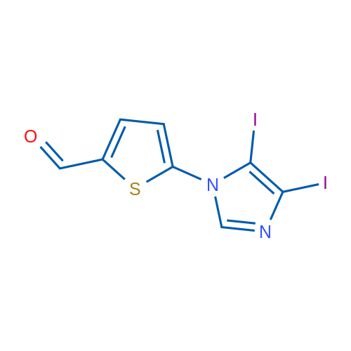 5-(4,5-Diiodo-1H-imidazol-1-yl)thiophene-2-carbaldehyde 1g