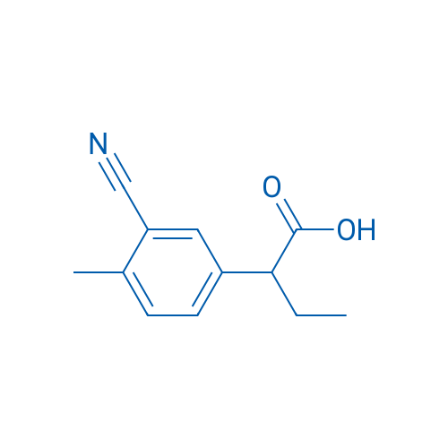 2-(3-Cyano-4-methylphenyl)butanoic acid 1g