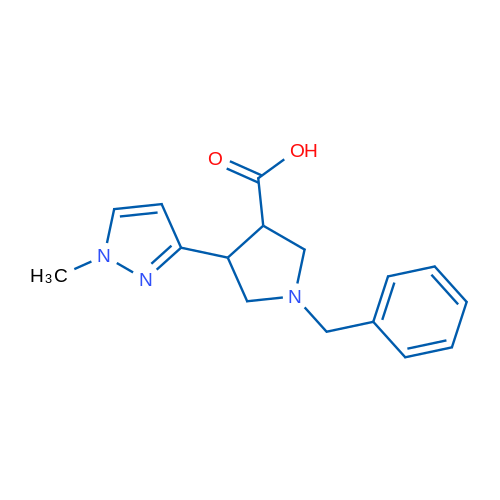 1-Benzyl-4-(1-methyl-1H-pyrazol-3-yl)pyrrolidine-3-carboxylic acid 1g