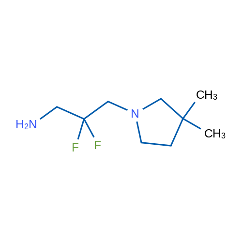 3-(3,3-Dimethylpyrrolidin-1-yl)-2,2-difluoropropan-1-amine 1g