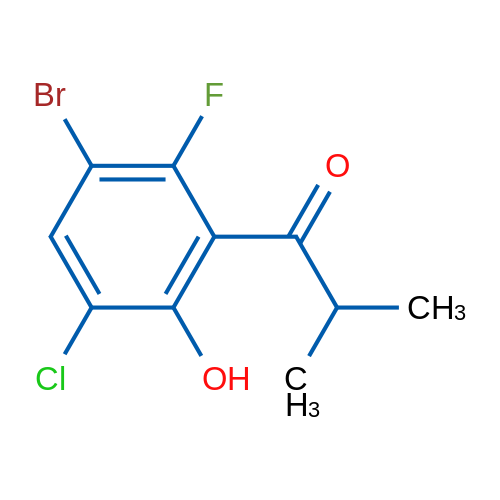 1-(3-Bromo-5-chloro-2-fluoro-6-hydroxyphenyl)-2-methylpropan-1-one 1g
