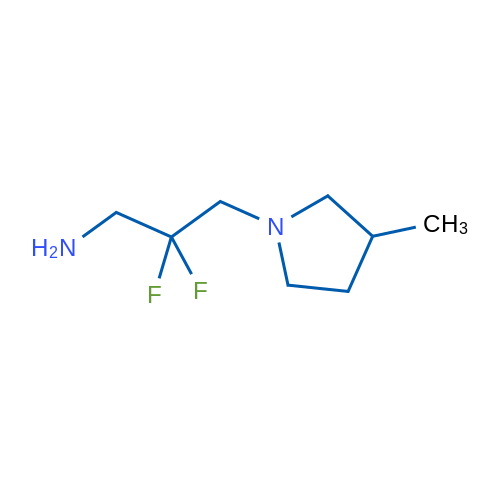 2,2-Difluoro-3-(3-methylpyrrolidin-1-yl)propan-1-amine 1g