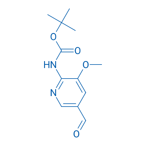 TERT-BUTYL (5-FORMYL-3-METHOXYPYRIDIN-2-YL)CARBAMATE 250mg