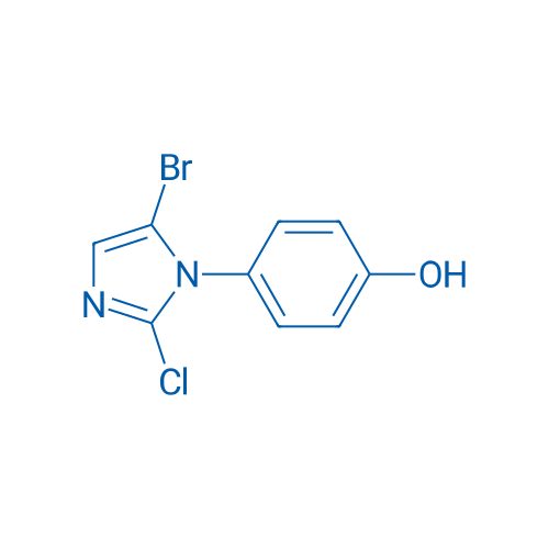 4-(5-Bropmo-2-chloro-1h-imidazol-1-yl)phenol 250mg
