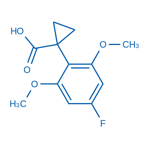 1-(4-FLUORO-2,6-DIMETHOXYPHENYL)CYCLOPROPANE-1-CARBOXYLIC ACID 250mg