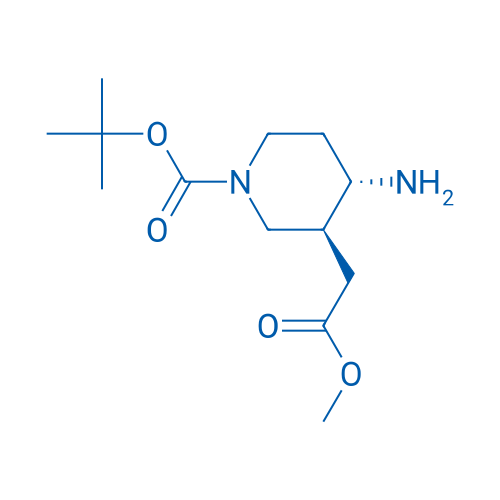 rel-tert-Butyl (3S,4S)-4-amino-3-(2-methoxy-2-oxoethyl)piperidine-1-carboxylate 250mg