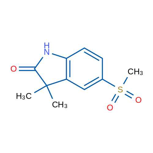 3,3-Dimethyl-5-(methylsulfonyl)indolin-2-one 10g