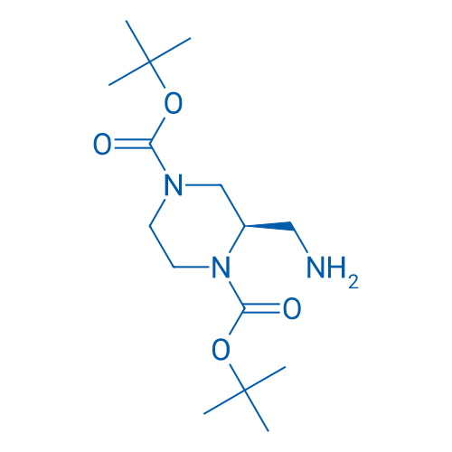 Di-tert-butyl (R)-2-(aminomethyl)piperazine-1,4-dicarboxylate 100mg