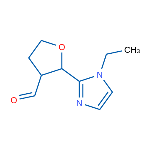 2-(1-Ethyl-1H-imidazol-2-yl)oxolane-3-carbaldehyde 1g