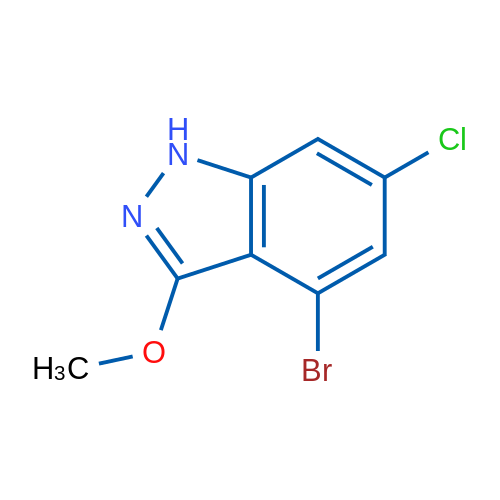4-Bromo-6-chloro-3-methoxy-1H-indazole 1g