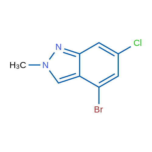 4-Bromo-6-chloro-2-methyl-2H-indazole 50mg