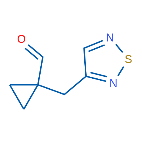 1-(1,2,5-Thiadiazol-3-ylmethyl)cyclopropane-1-carbaldehyde 1g