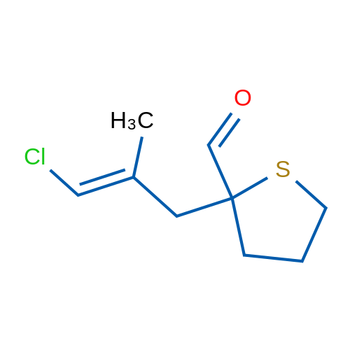 2-(3-Chloro-2-methylprop-2-en-1-yl)thiolane-2-carbaldehyde 1g