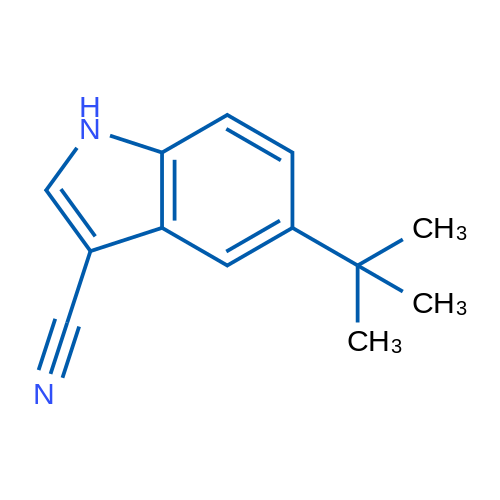 5-(tert-Butyl)-1H-indole-3-carbonitrile 1g