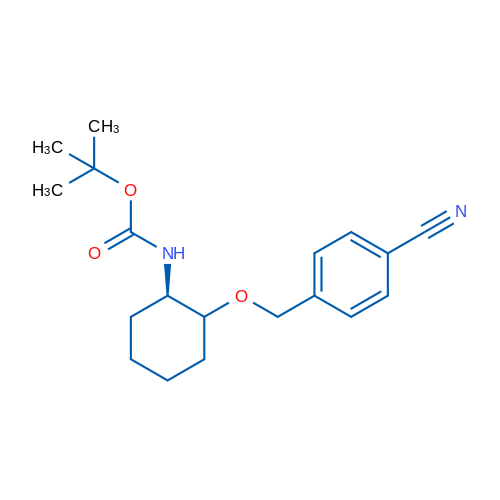 tert-Butyl ((1R)-2-((4-cyanobenzyl)oxy)cyclohexyl)carbamate 1g