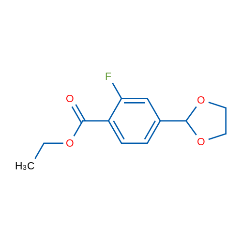 Ethyl 4-(1,3-dioxolan-2-yl)-2-fluorobenzoate 1g