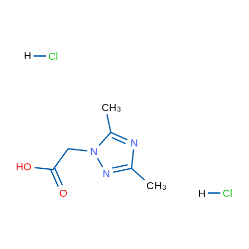 2-(3,5-Dimethyl-1H-1,2,4-triazol-1-yl)acetic acid dihydrochloride 25g