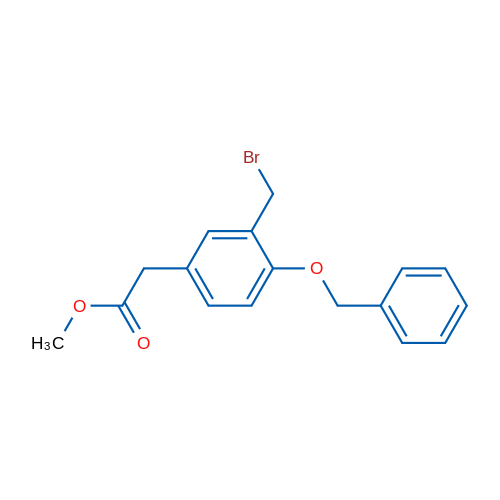 Methyl 2-(4-(benzyloxy)-3-(bromomethyl)phenyl)acetate 1g