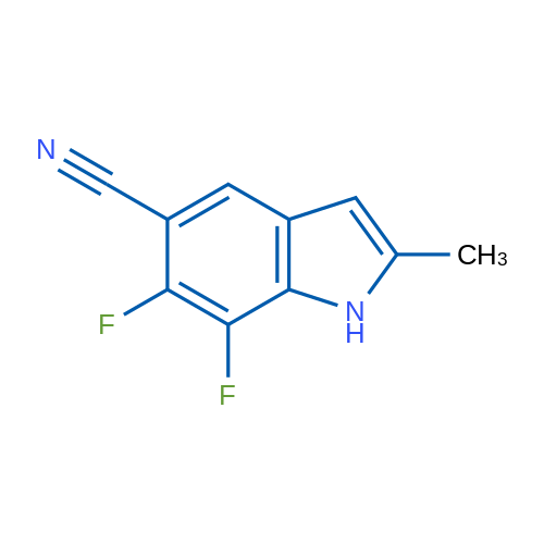 6,7-Difluoro-2-methyl-1H-indole-5-carbonitrile 1g