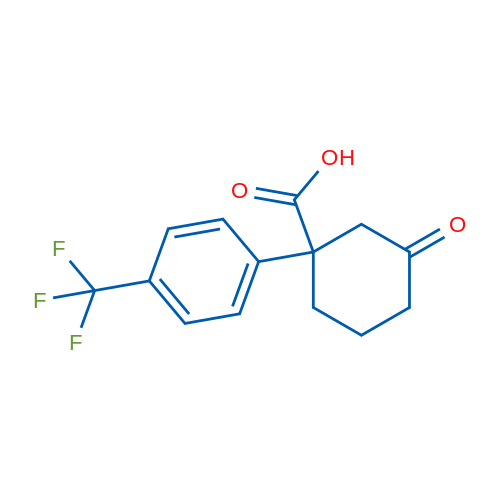 3-Oxo-1-(4-(trifluoromethyl)phenyl)cyclohexanecarboxylic acid 1g