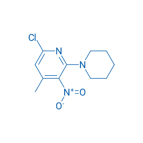 6-Chloro-4-methyl-3-nitro-2-(piperidin-1-yl)pyridine 1g