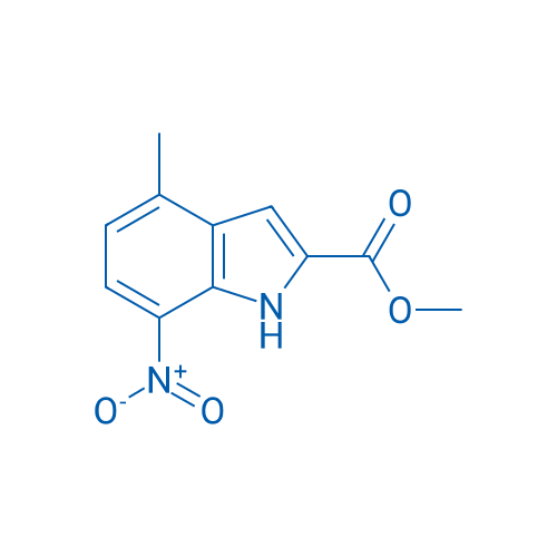 Methyl 4-methyl-7-nitro-1H-indole-2-carboxylate 250mg