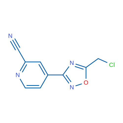 4-(5-(Chloromethyl)-1,2,4-oxadiazol-3-yl)picolinonitrile 25g
