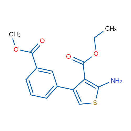 Ethyl 2-amino-4-(3-(methoxycarbonyl)phenyl)thiophene-3-carboxylate 1g