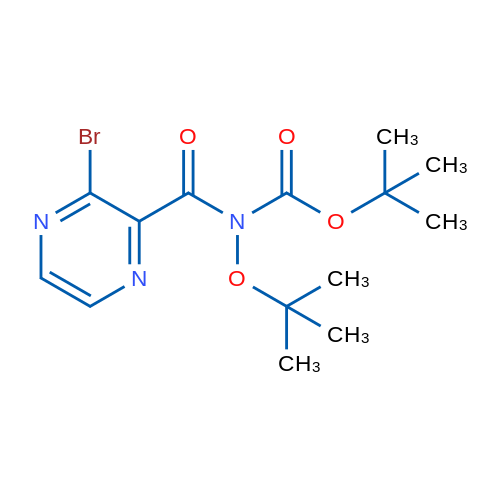 tert-Butyl (3-bromopyrazine-2-carbonyl)(tert-butoxy)carbamate 1g