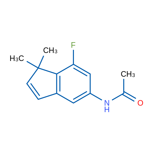 N-(7-Fluoro-1,1-dimethyl-1H-inden-5-yl)acetamide 1g