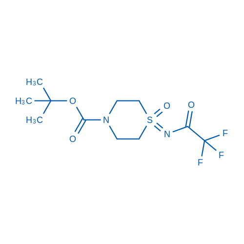 tert-Butyl 1-((2,2,2-trifluoroacetyl)imino)thiomorpholine-4-carboxylate 1-oxide 250mg