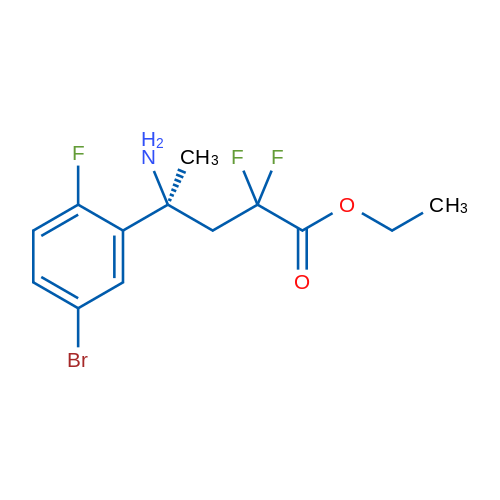(S)-Ethyl 4-amino-4-(5-bromo-2-fluorophenyl)-2,2-difluoropentanoate 1g