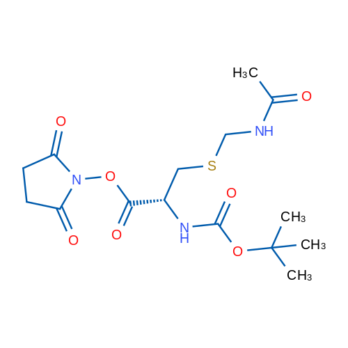 (R)-2,5-Dioxopyrrolidin-1-yl 3-((acetamidomethyl)thio)-2-((tert-butoxycarbonyl)amino)propanoate 1g