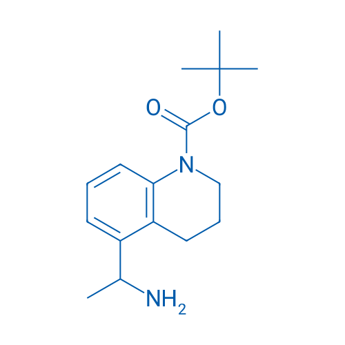 tert-Butyl 5-(1-aminoethyl)-3,4-dihydroquinoline-1(2H)-carboxylate 250mg