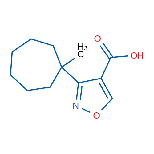 3-(1-Methylcycloheptyl)-1,2-oxazole-4-carboxylic acid 1g