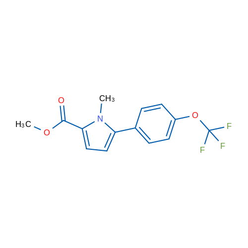 Methyl 1-methyl-5-(4-(trifluoromethoxy)phenyl)-1H-pyrrole-2-carboxylate 5g