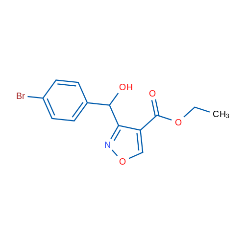 Ethyl 3-((4-bromophenyl)(hydroxy)methyl)isoxazole-4-carboxylate 1g