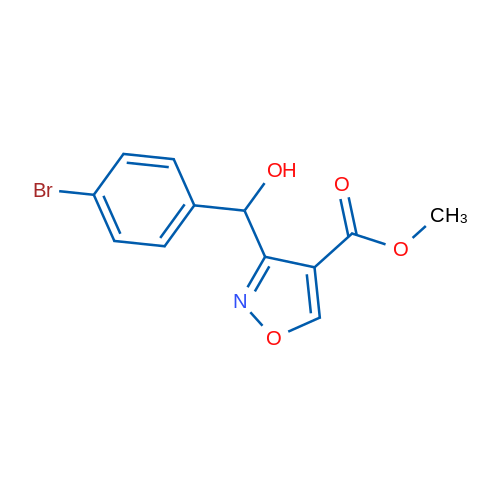 Methyl 3-((4-bromophenyl)(hydroxy)methyl)isoxazole-4-carboxylate 1g