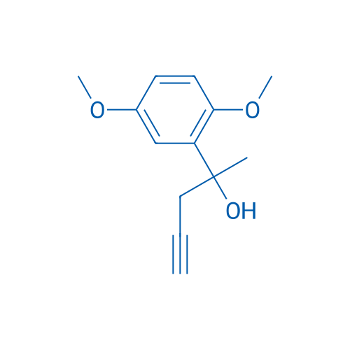 2-(2,5-Dimethoxyphenyl)pent-4-yn-2-ol 250mg