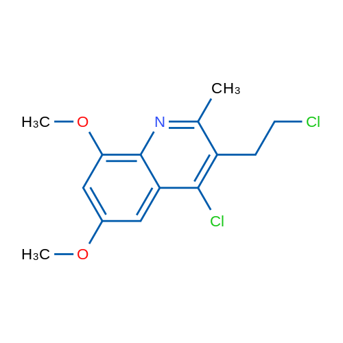 4-Chloro-3-(2-chloroethyl)-6,8-dimethoxy-2-methylquinoline 1g
